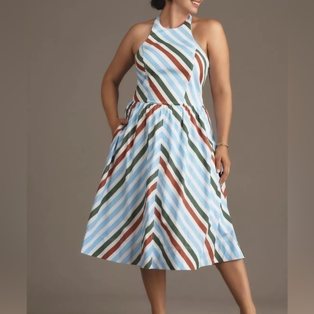 Anthropologie Maeve Halter Midi Sundress